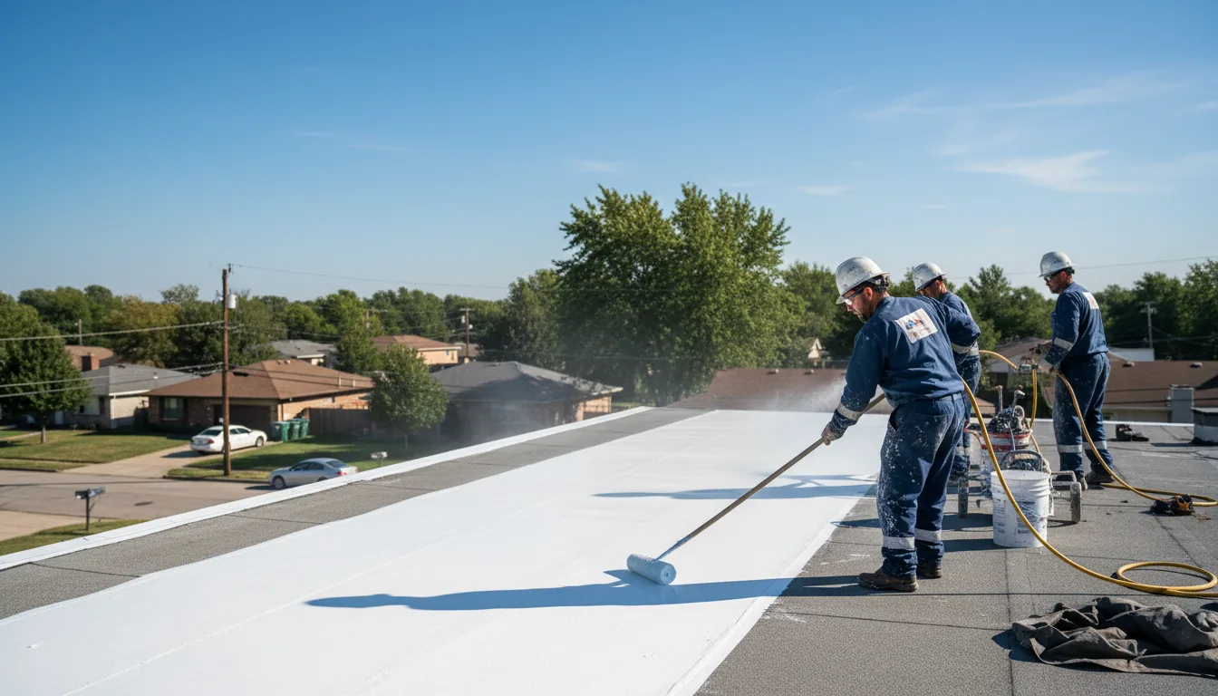 Commercial roof coating in Mount Gilead, NC near me